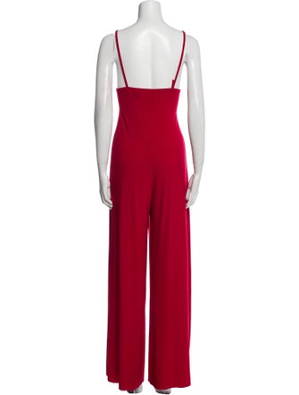 Norma Kamali Plunge Neckline Jumpsuit