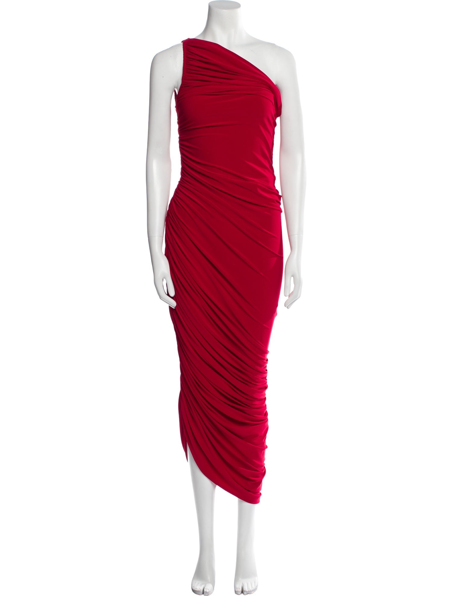 Norma Kamali One-Shoulder Long Dress