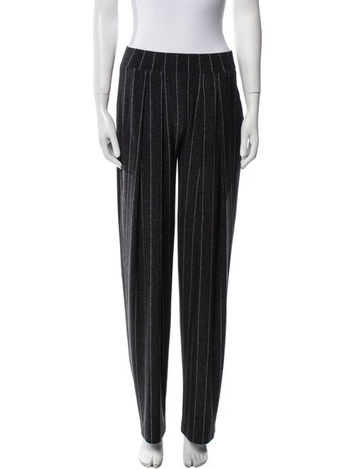 Norma Kamali Striped Straight Leg Pants