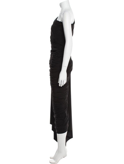Norma Kamali One-Shoulder Knee-Length Dress