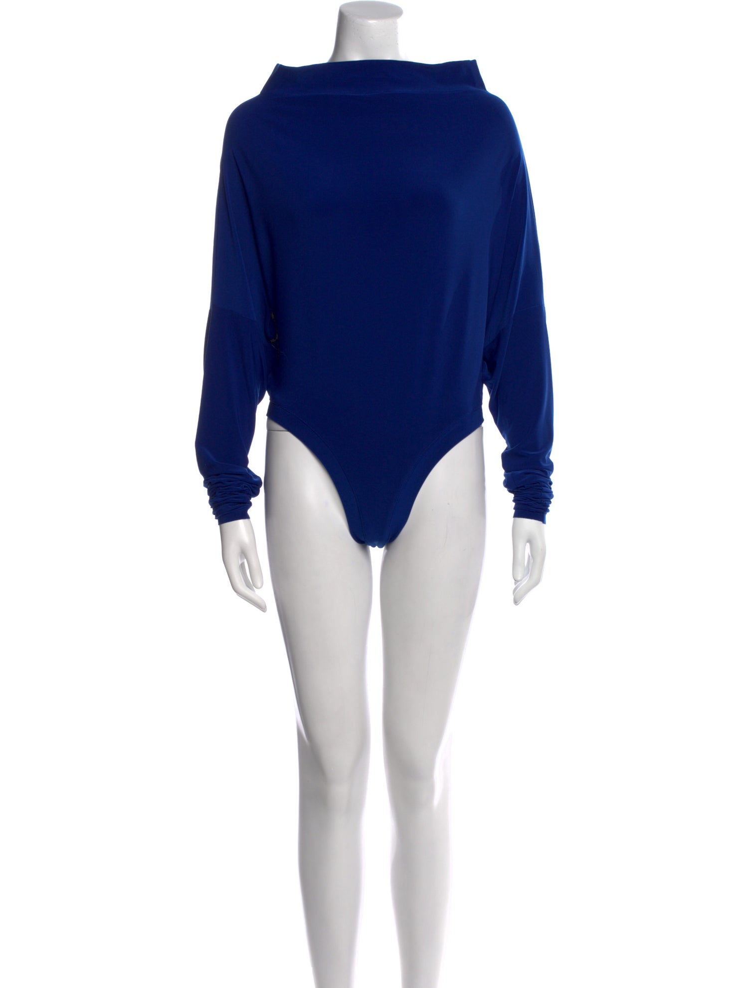 Norma Kamali Mock Neck Long Sleeve Bodysuit