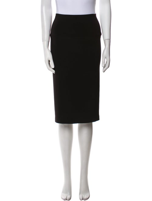 Norma Kamali Raw-Edge Trim Knee-Length Skirt
