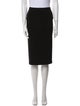 Norma Kamali Raw-Edge Trim Knee-Length Skirt