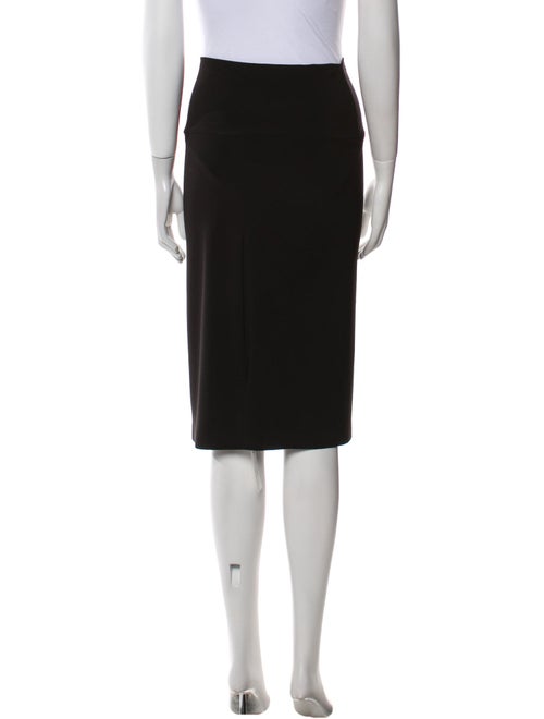 Norma Kamali Raw-Edge Trim Knee-Length Skirt