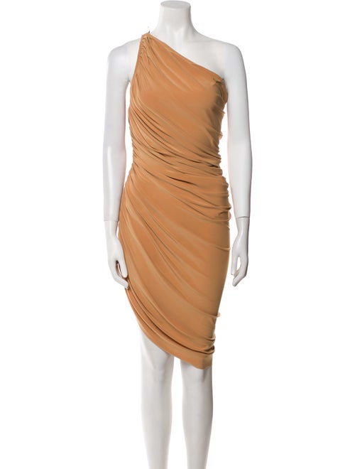 Norma Kamali One-Shoulder Knee-Length Dress