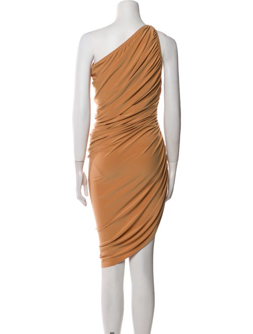 Norma Kamali One-Shoulder Knee-Length Dress