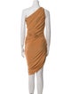 Norma Kamali One-Shoulder Knee-Length Dress