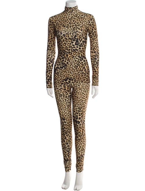 Norma Kamali Animal Print Pant Set
