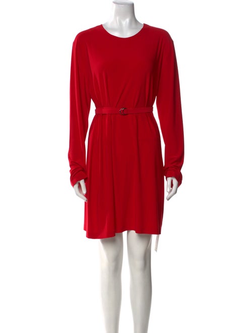 Norma Kamali Crew Neck Mini Dress