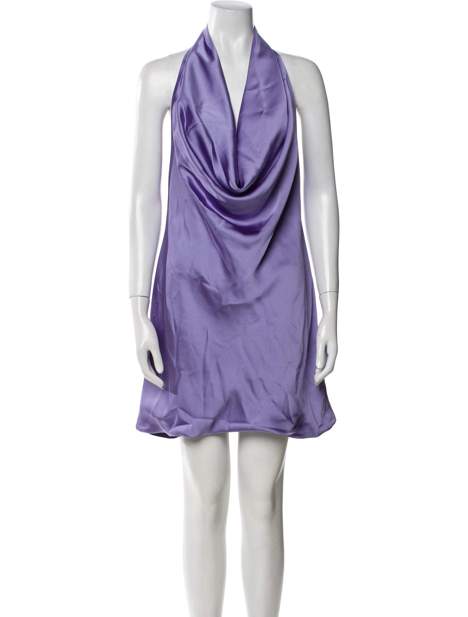 Norma Kamali Cowl Neck Mini Dress