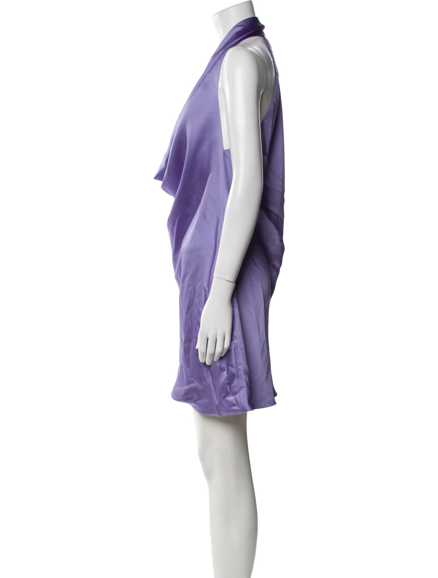 Norma Kamali Cowl Neck Mini Dress