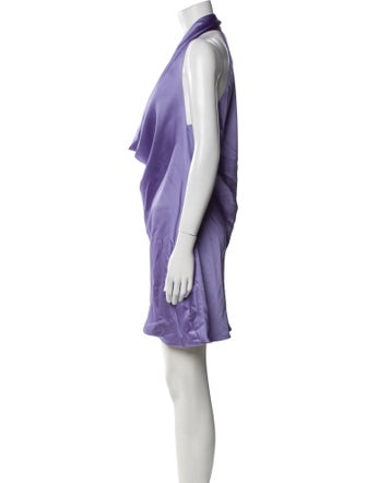 Norma Kamali Cowl Neck Mini Dress