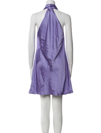 Norma Kamali Cowl Neck Mini Dress