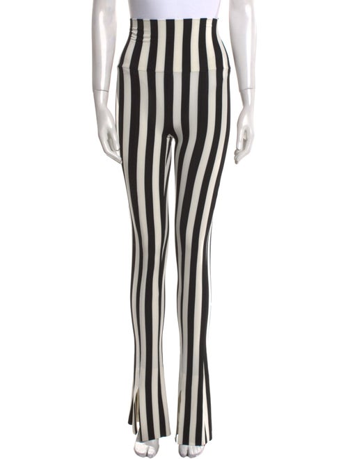 Norma Kamali Striped Straight Leg Pants