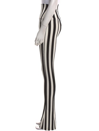 Norma Kamali Striped Straight Leg Pants