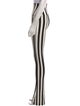 Norma Kamali Striped Straight Leg Pants