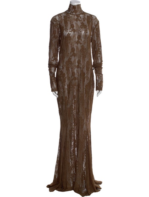 Norma Kamali Turtleneck Long Dress