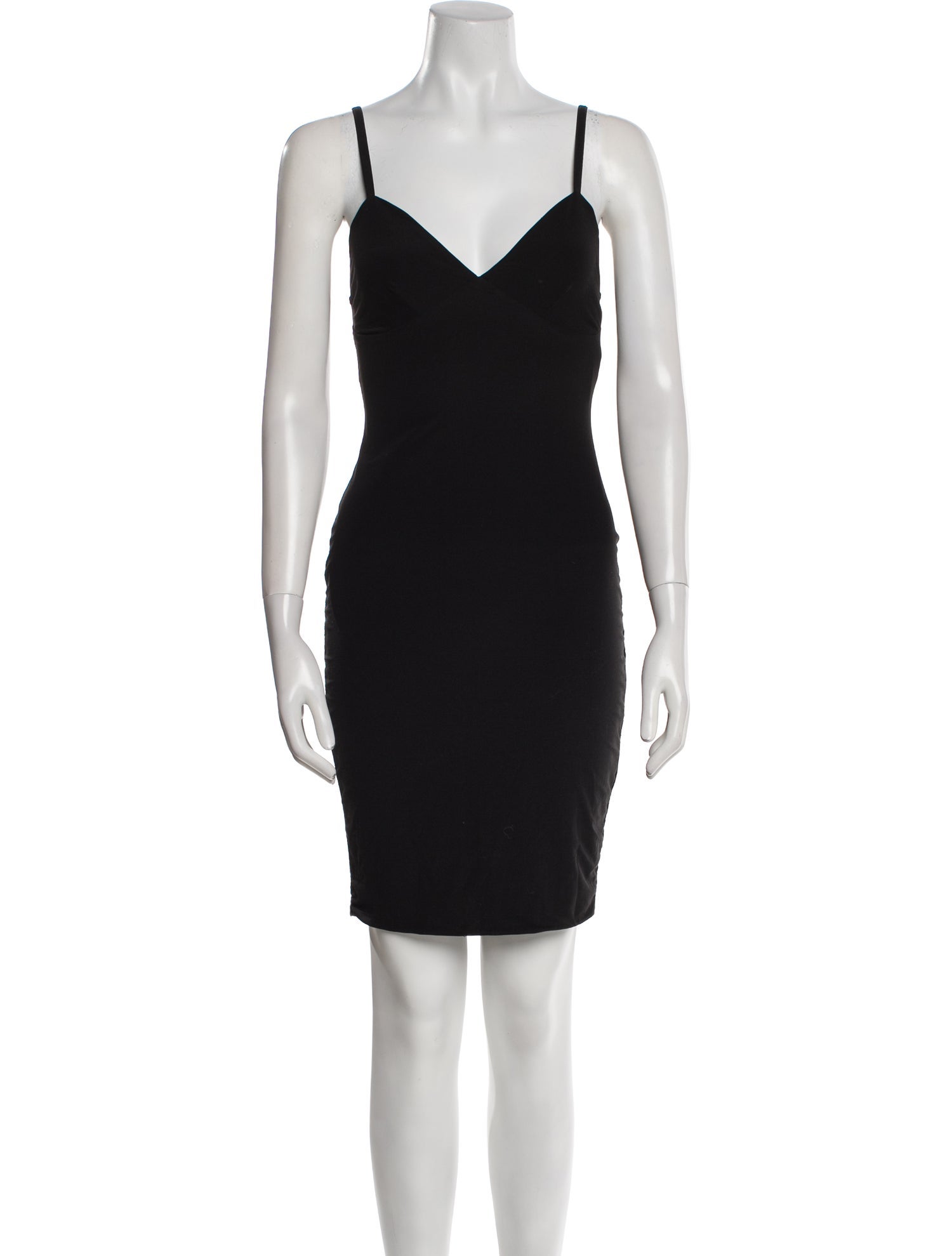 Norma Kamali V-Neck Mini Dress