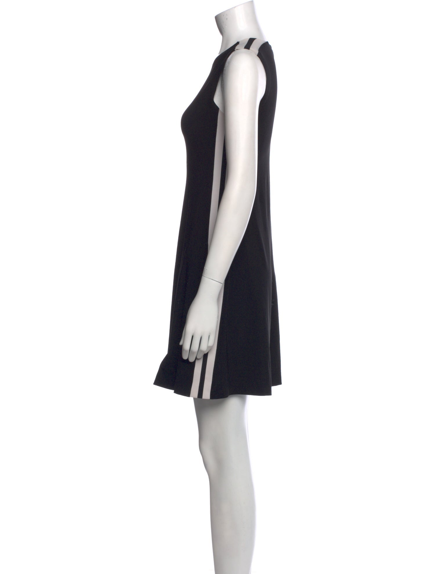 Norma Kamali Crew Neck Mini Dress