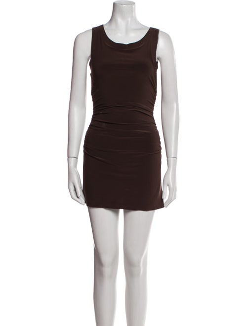 Norma Kamali Scoop Neck Mini Dress