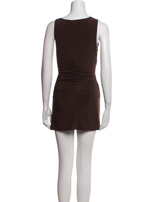 Norma Kamali Scoop Neck Mini Dress