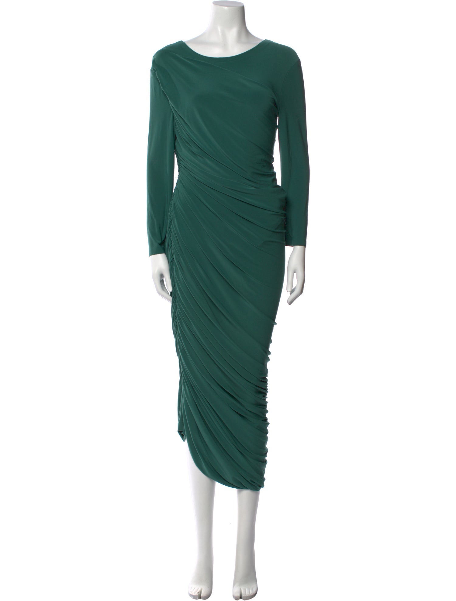 Norma Kamali Bateau Neckline Long Dress