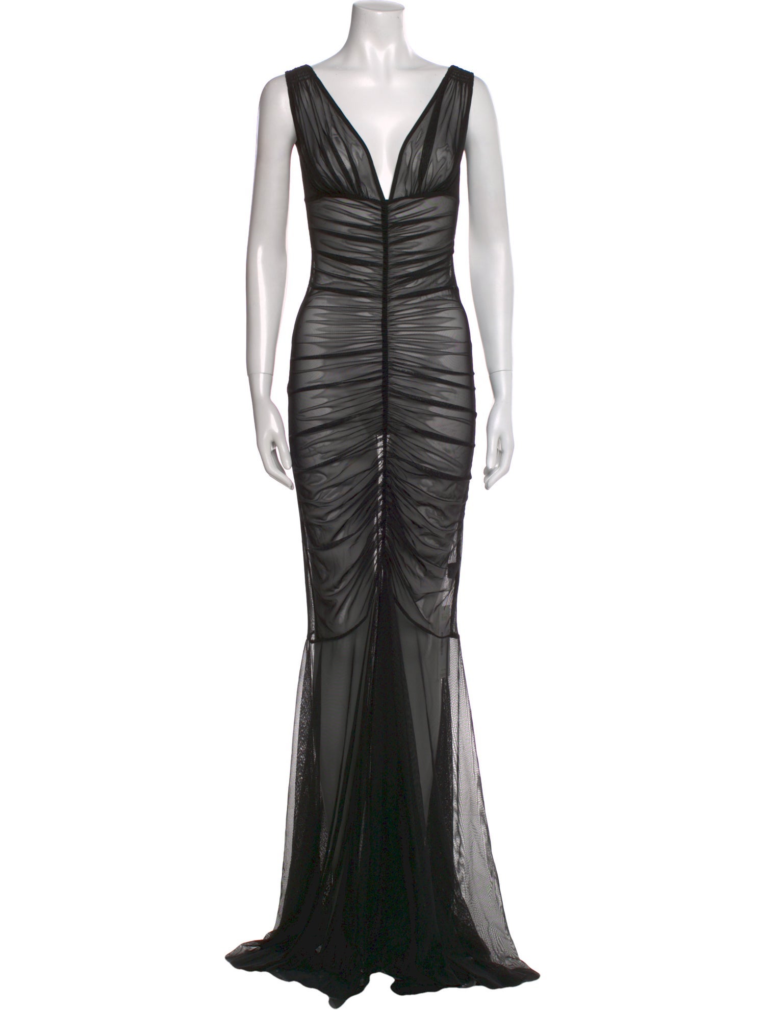 Norma Kamali V-Neck Long Dress w/ Tags