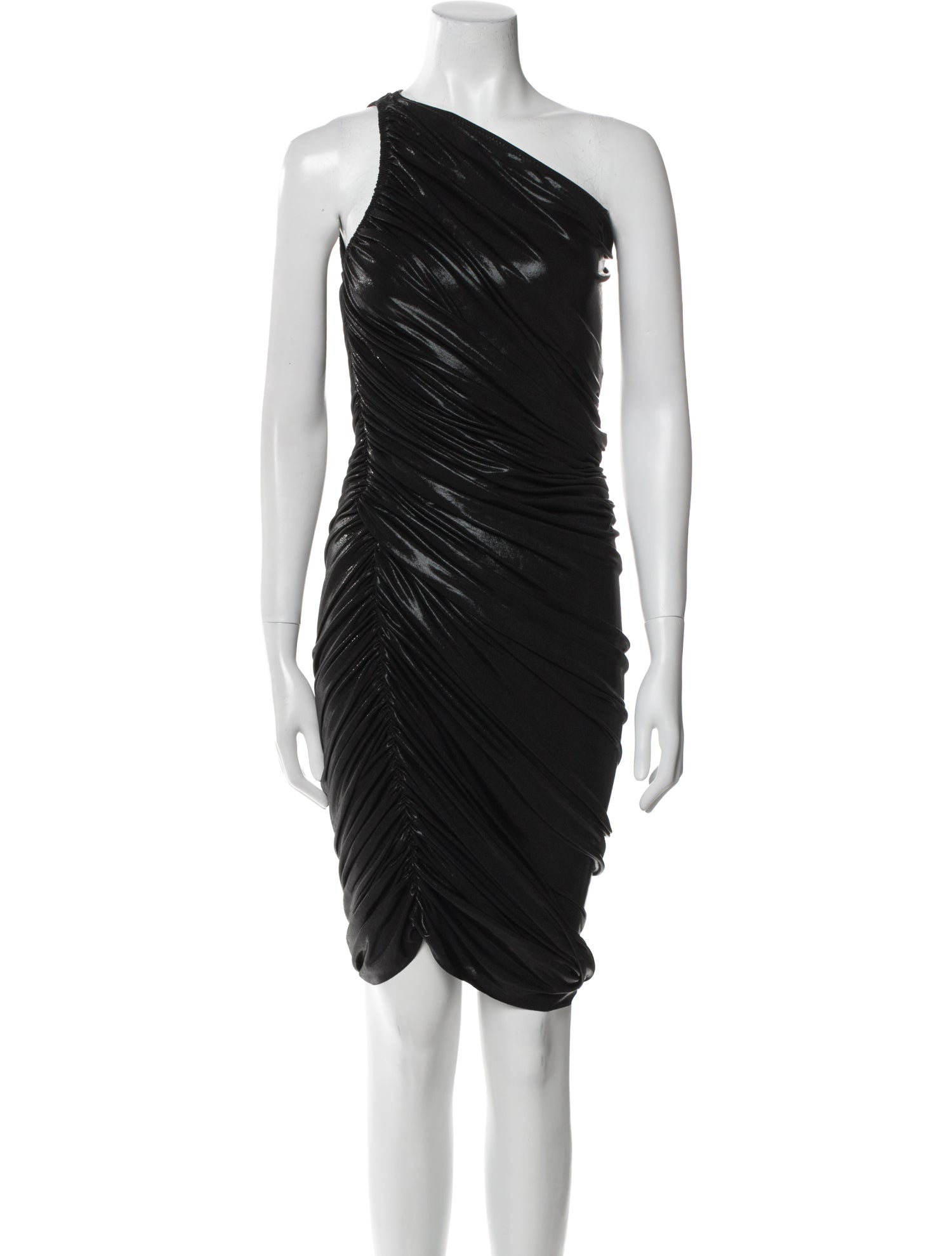 Norma Kamali One-Shoulder Midi Length Dress