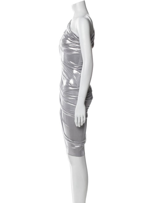 Norma Kamali One-Shoulder Knee-Length Dress