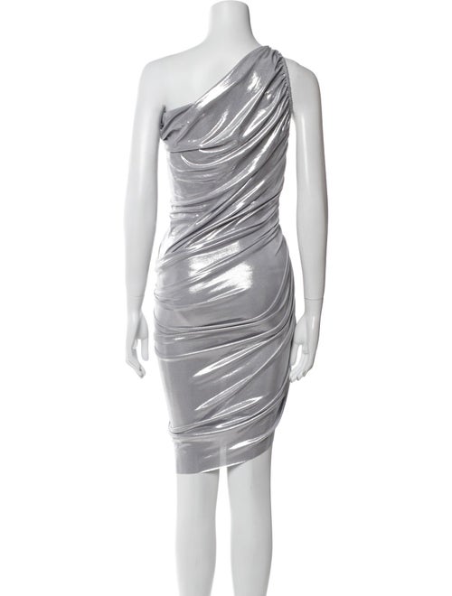 Norma Kamali One-Shoulder Knee-Length Dress