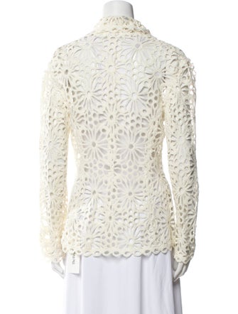 Norma Kamali Printed V-Neck Sweater