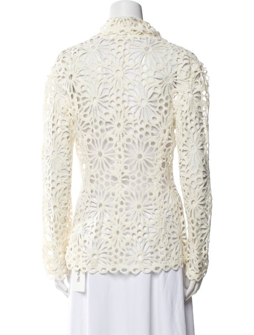 Norma Kamali Printed V-Neck Sweater