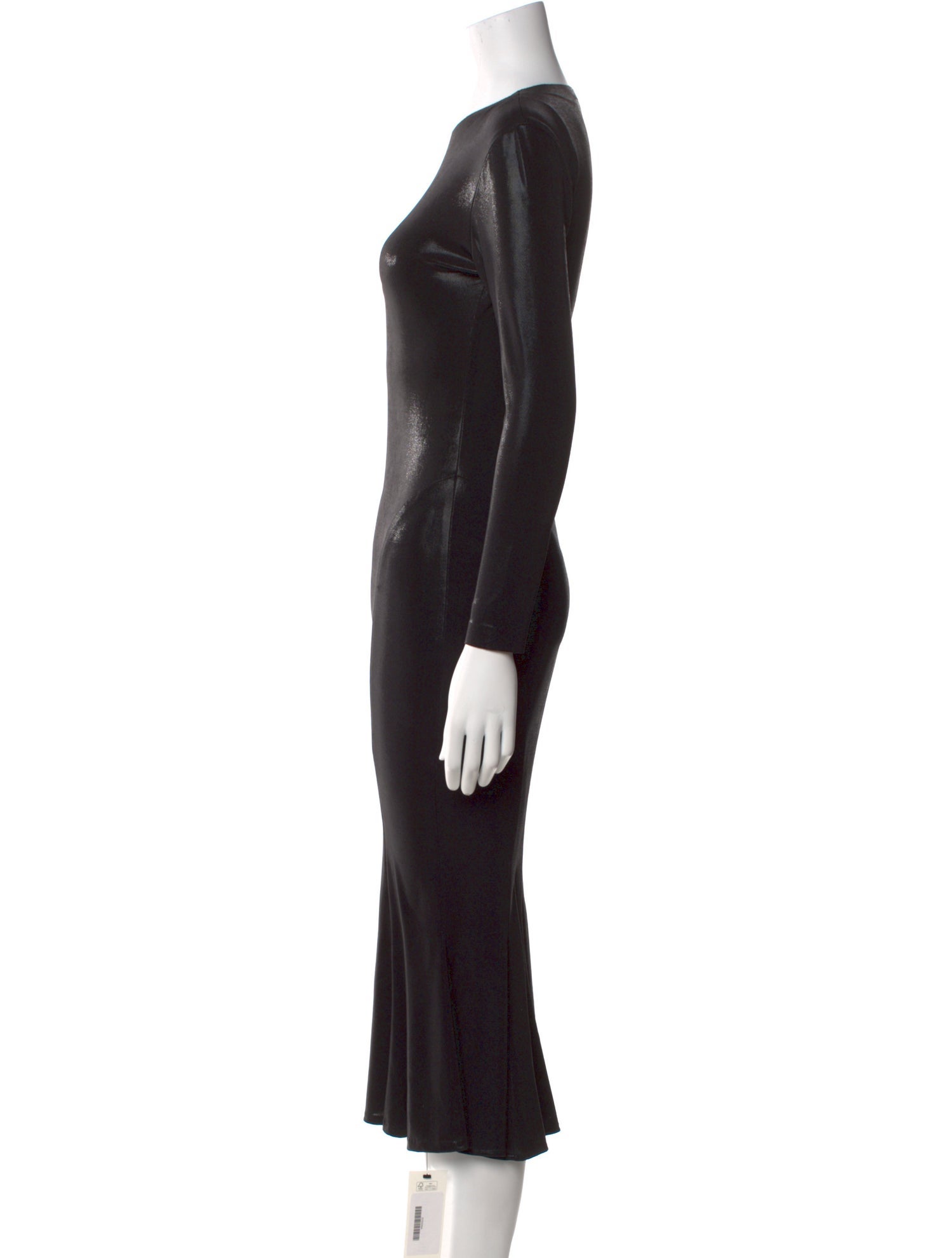 Norma Kamali Crew Neck Midi Length Dress