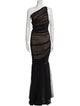 Norma Kamali One-Shoulder Long Dress