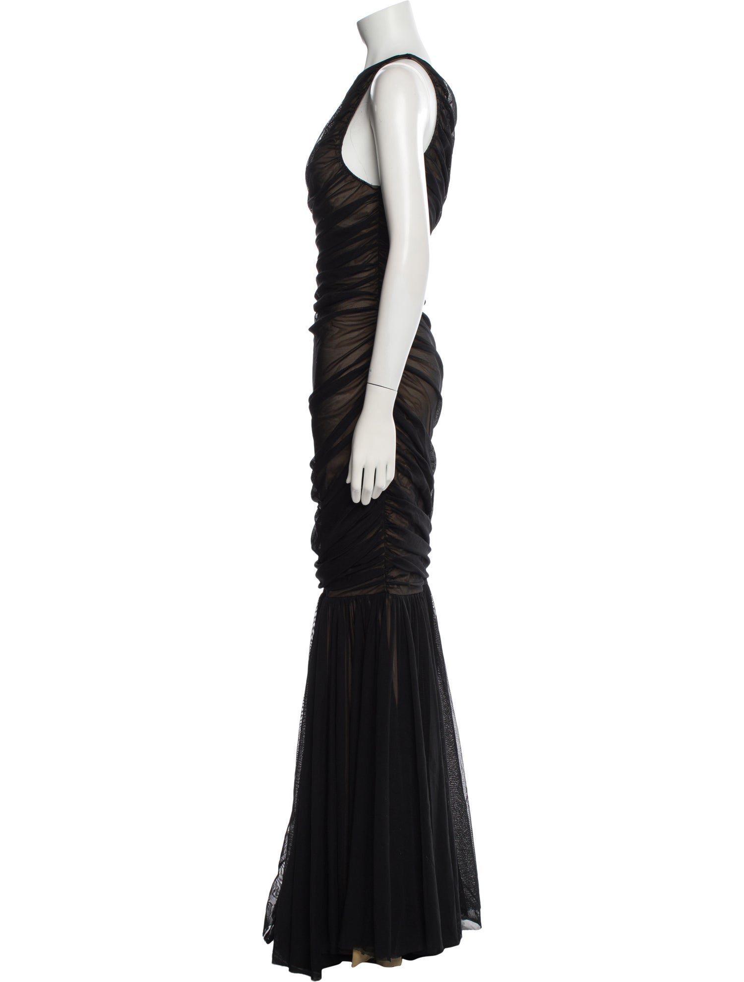Norma Kamali One-Shoulder Long Dress