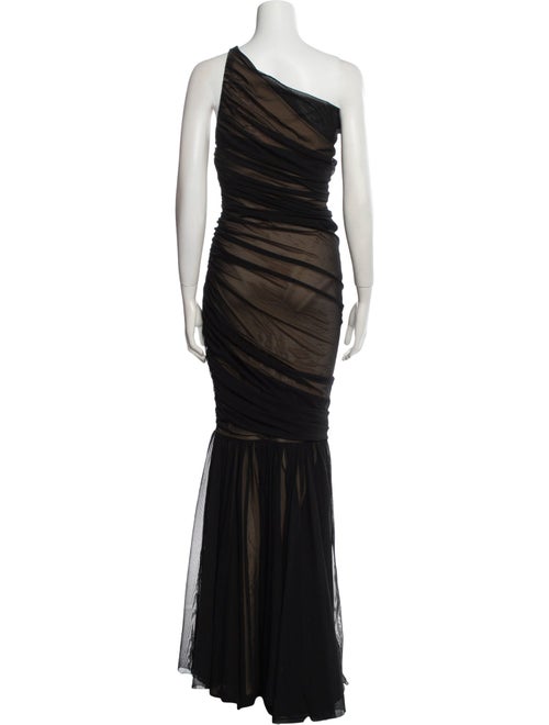 Norma Kamali One-Shoulder Long Dress