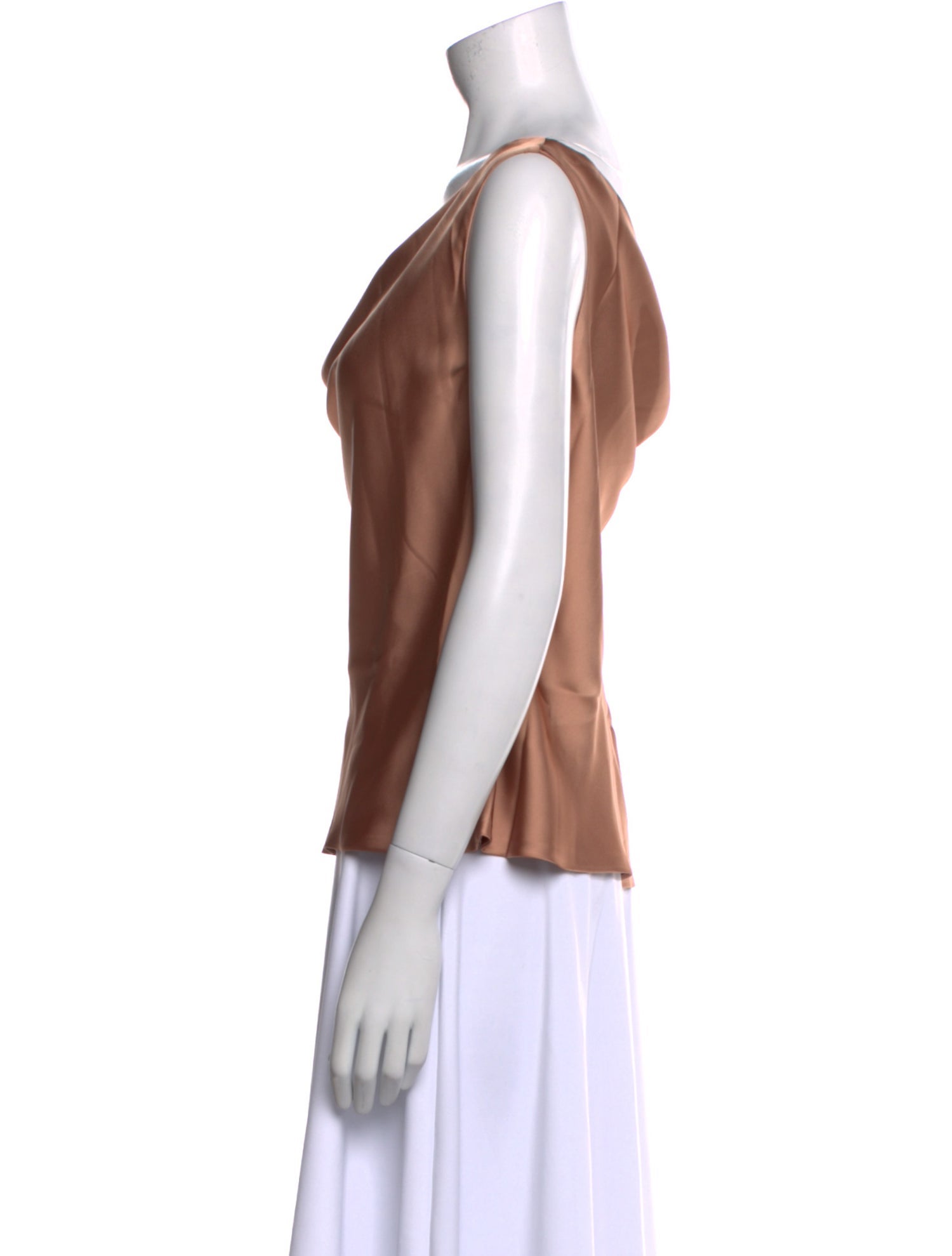 Norma Kamali Cowl Neck Sleeveless Top w/ Tags