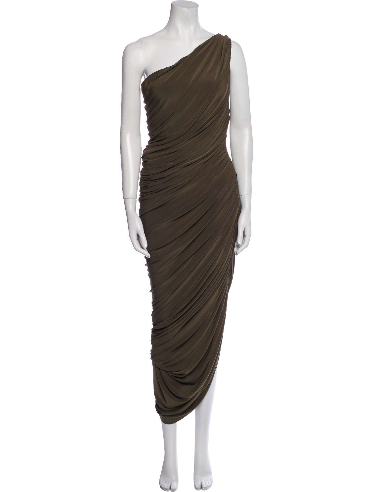 Norma Kamali One-Shoulder Long Dress
