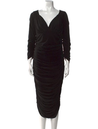 Norma Kamali Cowl Neck Long Dress