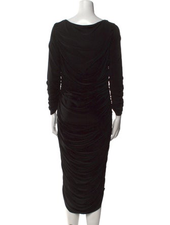 Norma Kamali Cowl Neck Long Dress