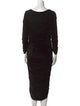 Norma Kamali Cowl Neck Long Dress