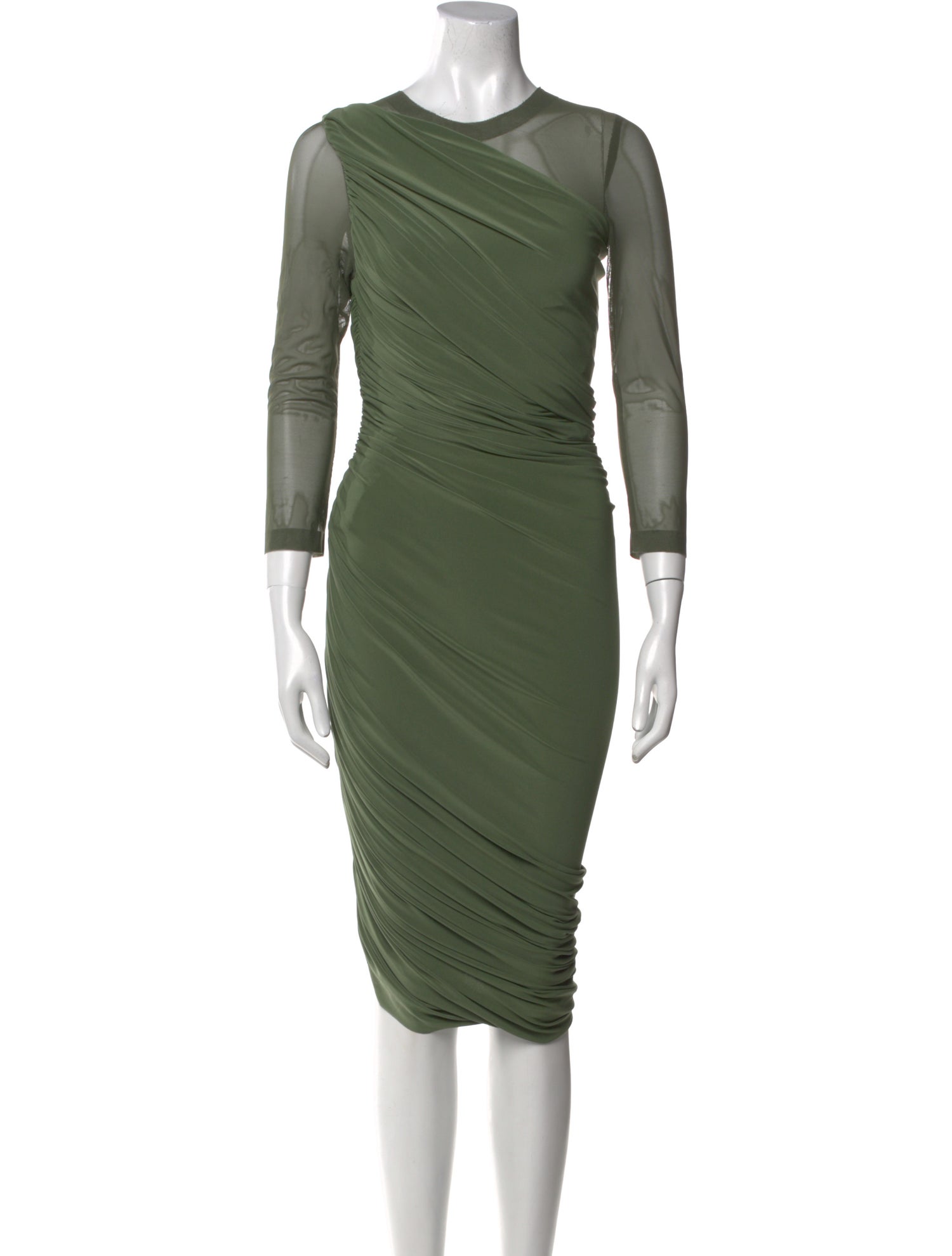 Norma Kamali Crew Neck Long Dress