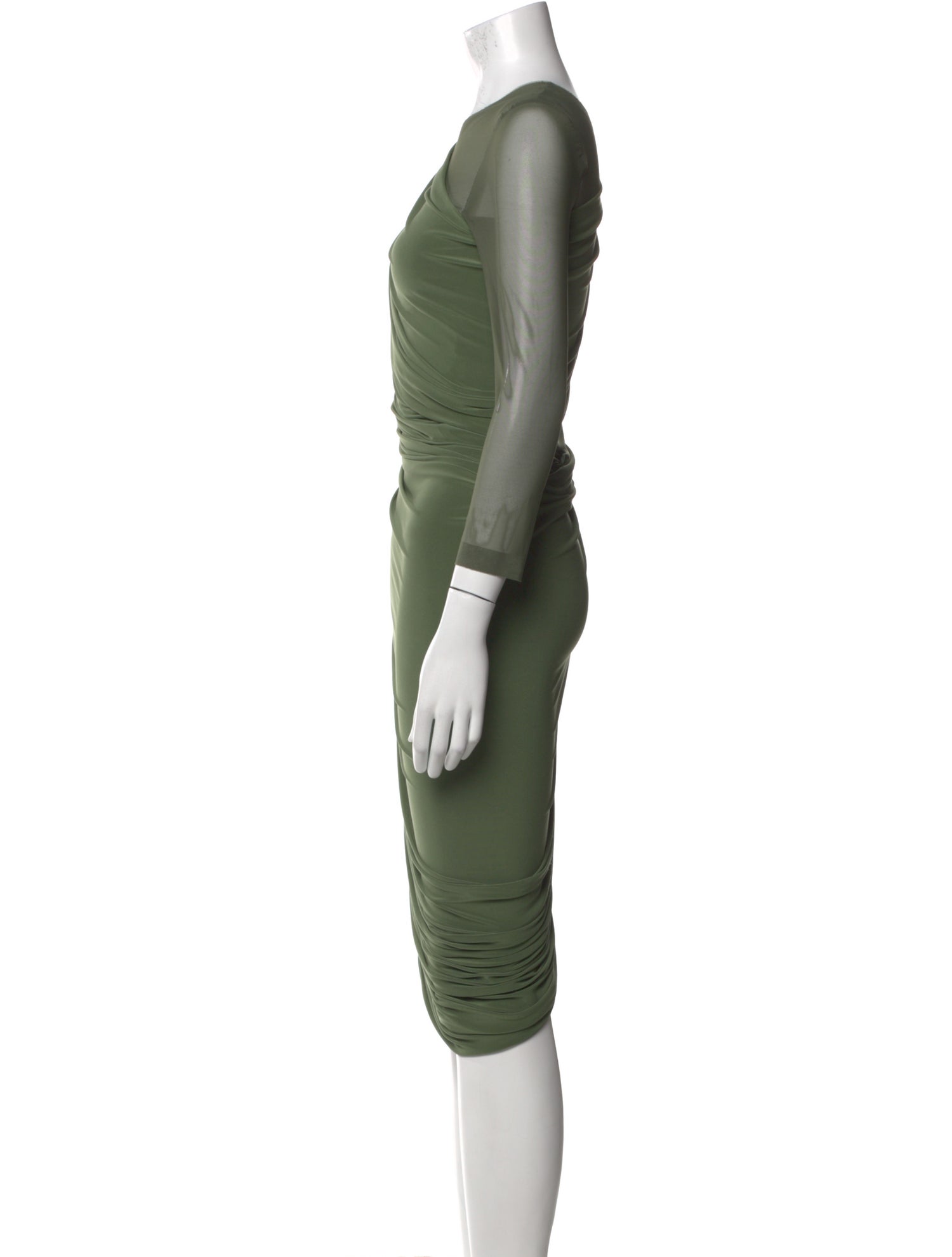 Norma Kamali Crew Neck Long Dress