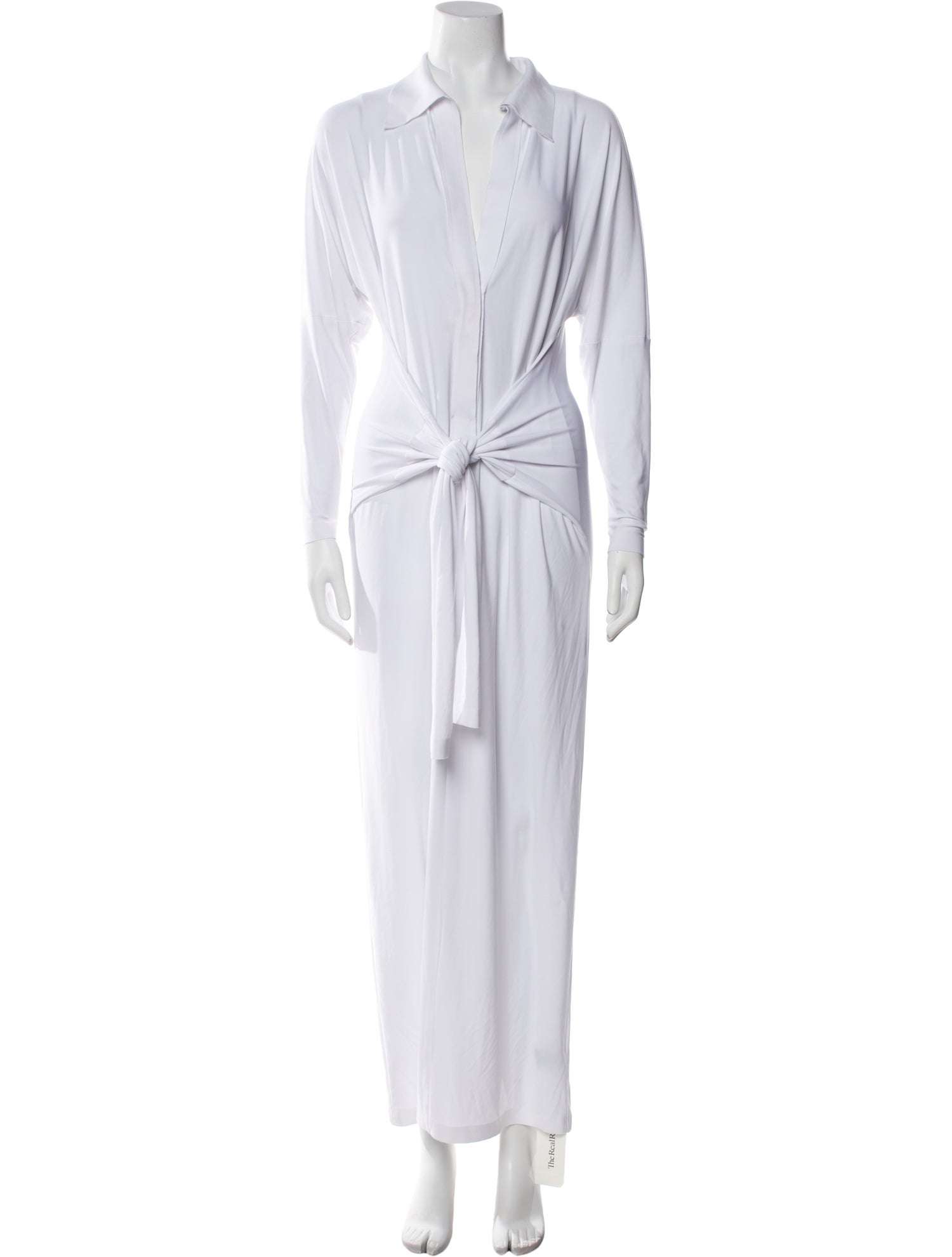 Norma Kamali V-Neck Long Dress