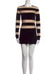 Norma Kamali Striped Mini Dress