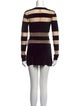 Norma Kamali Striped Mini Dress