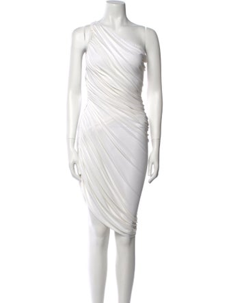 Norma Kamali One-Shoulder Knee-Length Dress