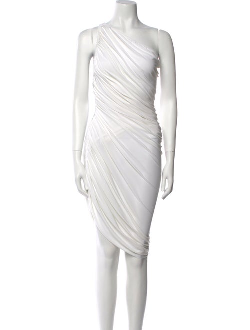 Norma Kamali One-Shoulder Knee-Length Dress