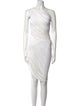 Norma Kamali One-Shoulder Knee-Length Dress