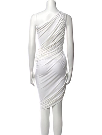 Norma Kamali One-Shoulder Knee-Length Dress